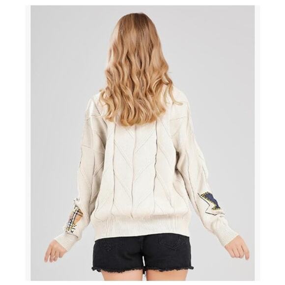 New NWT Cable Knit Long Sleeve Open Front Cardigan Sheep V-Neck Button Down S - Picture 3 of 12